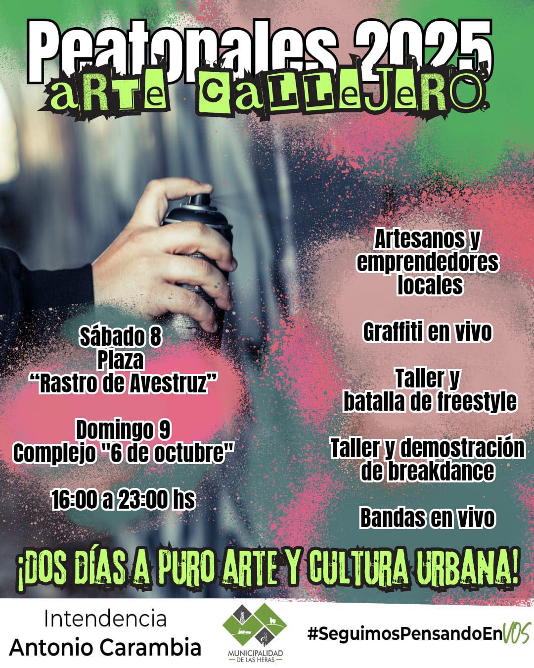 ¡Las Heras se llena de arte y cultura urbana! 