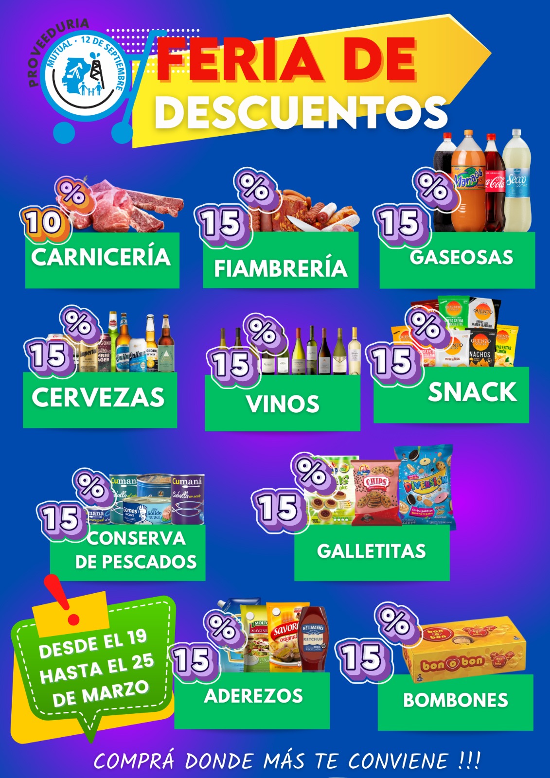 FERIA DE DESCUENTOS EN LA PROVEEDURÍA DE LOS TRABAJADORES 